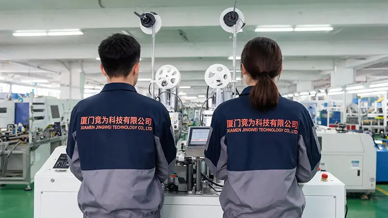 Xiamen Jingwei Technology verbessert Produktionseffizienz mit neuer automatischer Anschlussklemmmaschine
