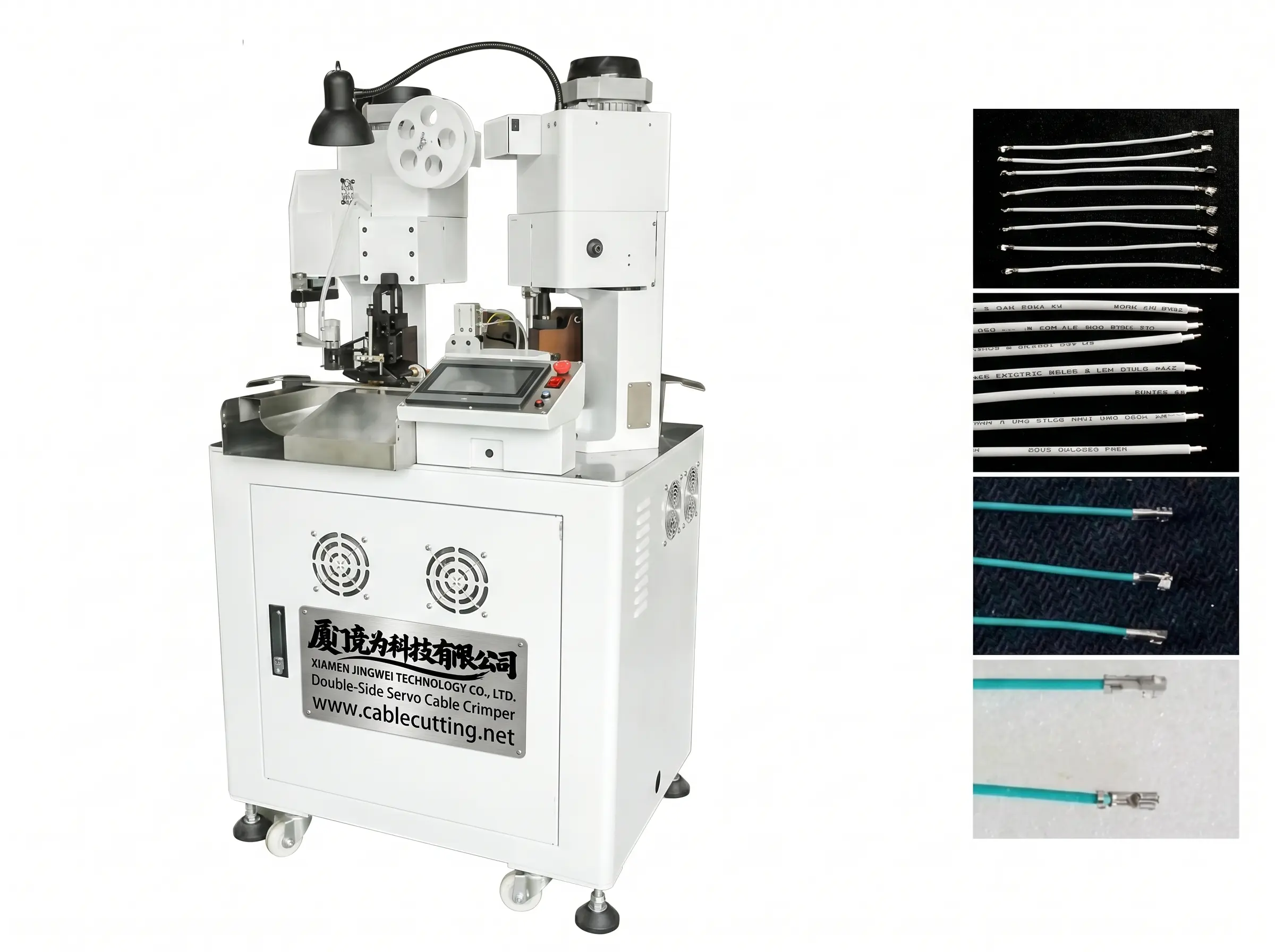 Automatischer Doppelseitiger Crimper für Servokabel – Hochpräzise Kabelverarbeitung von JINGWEI