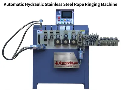 Automatische hydraulische Edelstahl-Seilringmaschine DQ2-8 - Drahtseilschneidemaschine