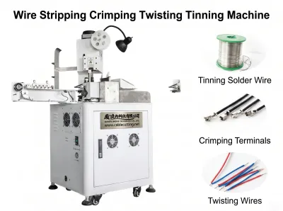 Automatische einseitige Kabelcrimp- und Verzinnungsmaschine WPM-151T
