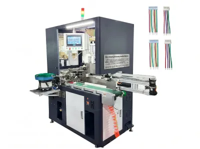 Vollautomatische Drahtcrimp- und Gehäuseeinfügemaschine WPM-5505