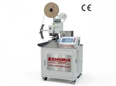 Automatische Drahtschneide-, Abisolier-, Verdrill- und Crimpmaschine WPM-158