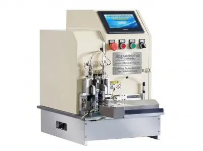 Automatische Flachband-Wickelmaschine für Kabelbäume WPM-6-12 - Bandagemaschine / Umwickelmaschine