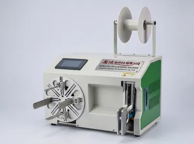 Halbautomatische Drahtwickel- und Bindemaschine für Kabelspulen WPM-212