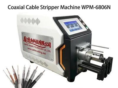 Halbautomatische Koaxialkabel-Abisoliermaschine mit Servomotor WPM-6806N
