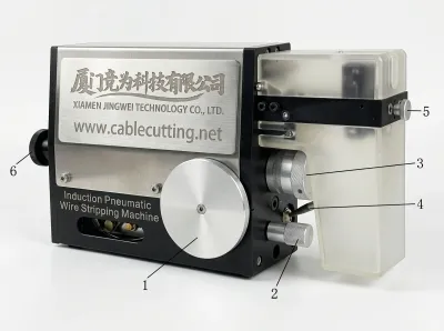 Pneumatische Induktionsabisoliermaschine WPM-2018 - Halbautomatische Drahtbürstmaschine