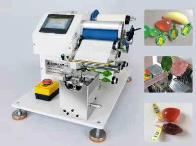 Automatische Gelee-Faltetikettiermaschine für runde Produkte WPM-60GD - Kabelbeschriftungsmaschine