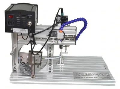 Halbautomatische USB-Steckverbinder Lötmaschine für Kabelkonfektion 205H - Halbautomatische Lötmaschine