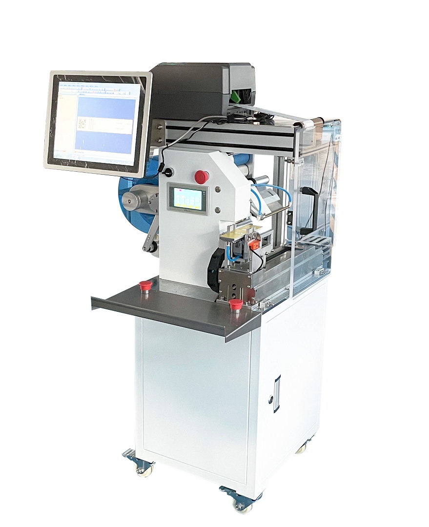 Halbautomatische Drahtfalt- und Etikettiermaschine JW-T107