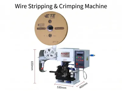 Automatische Abisolier-Crimpmaschine für AC/DC-Klemmen WPM-2008A2