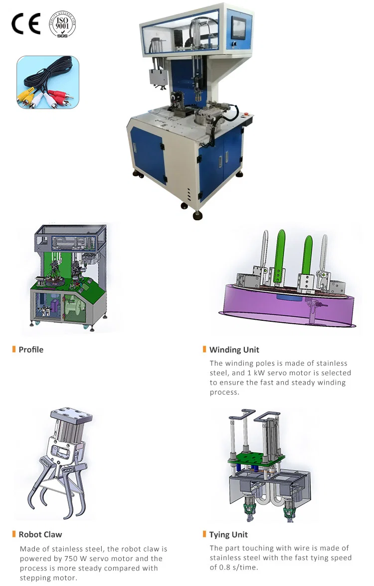 Rohrschneide-Wickel-Bindemaschine, Automatische Rohrschneide-Wickel-Bindemaschine, Draht-Schneidespulen-Bindemaschine, Kabel-Schneide-Wickel-Bindemaschine
