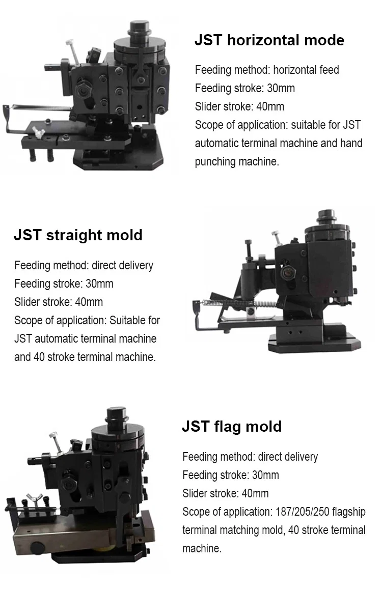 JST gerade Form, Anschluss-Crimpmaschine für europäische Form, Anschluss-Crimpmaschine für europäischen Applikator, JST-Anschluss-Crimpmaschine