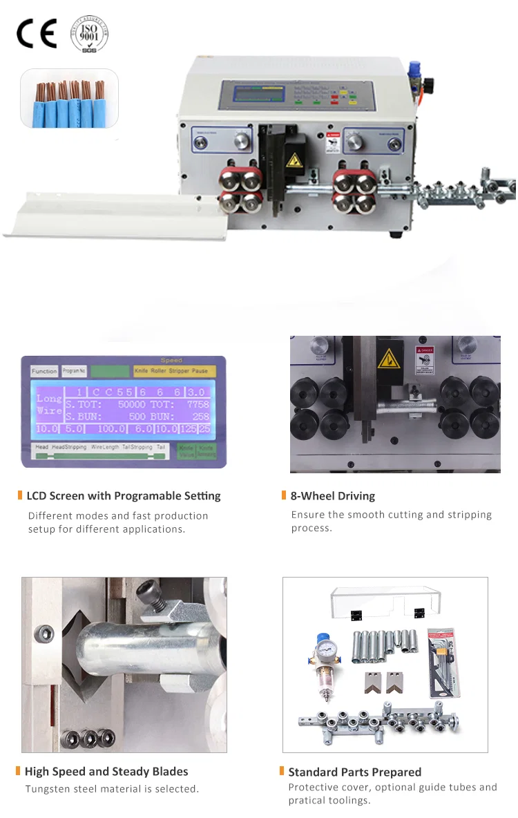 Abendessen Dicke Kabelschneide- und Abisoliermaschine, BV/BVR Kabelabisoliermaschine, Automatische Abisoliermaschine, Abisoliermaschine, Automatische Abisoliermaschine, Automatische Kabelabisoliermaschine