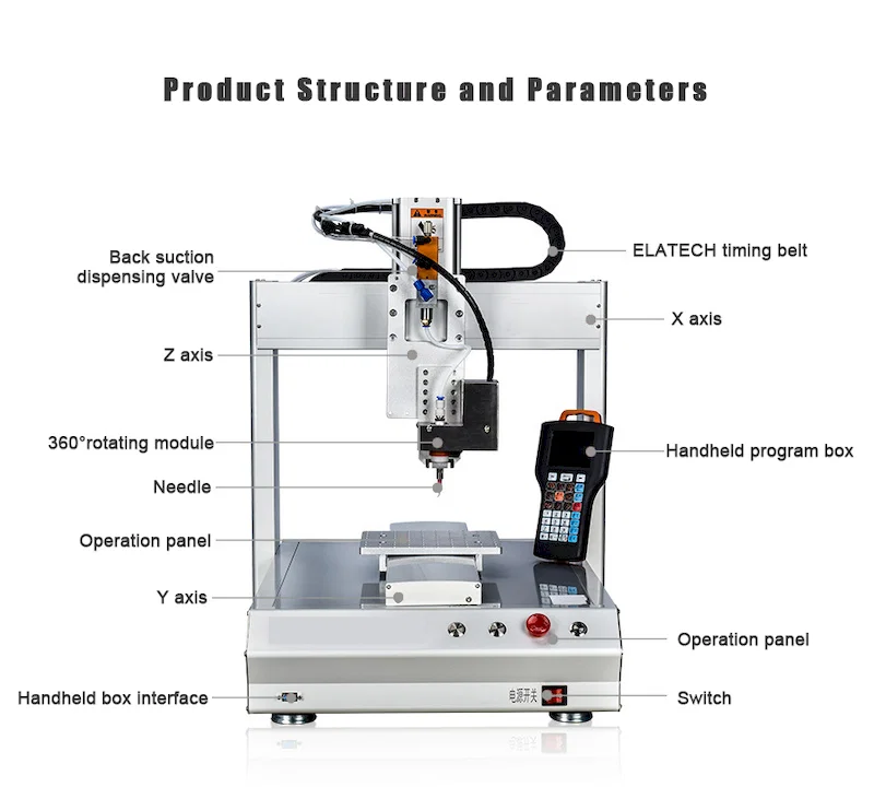 Leimdosiermaschine, Automatische Leimdosiermaschine, Desktop Automatische Heißleimdosiermaschine