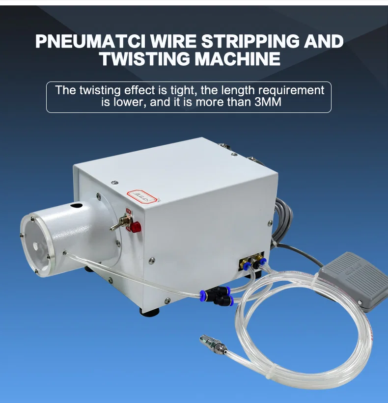 Pneumatische elektronische Abisolier- und Zwirnmaschine, Pneumatische Abisoliermaschine, pneumatische manuelle mehradrige Abisoliermaschine, hochwertige Abisolier- und Zwirnmaschine