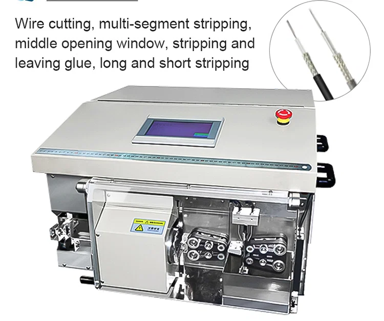 Automatische Abisoliermaschine zum Schneiden von Koaxialkabeln, Abisoliermaschine für Kabel, Abisoliermaschine, Abisoliermaschine, Flexible Koaxialdrahtschälmaschine, Schälmaschine für Koaxialdraht, Automatische Abisoliermaschine für Koaxialkabel
