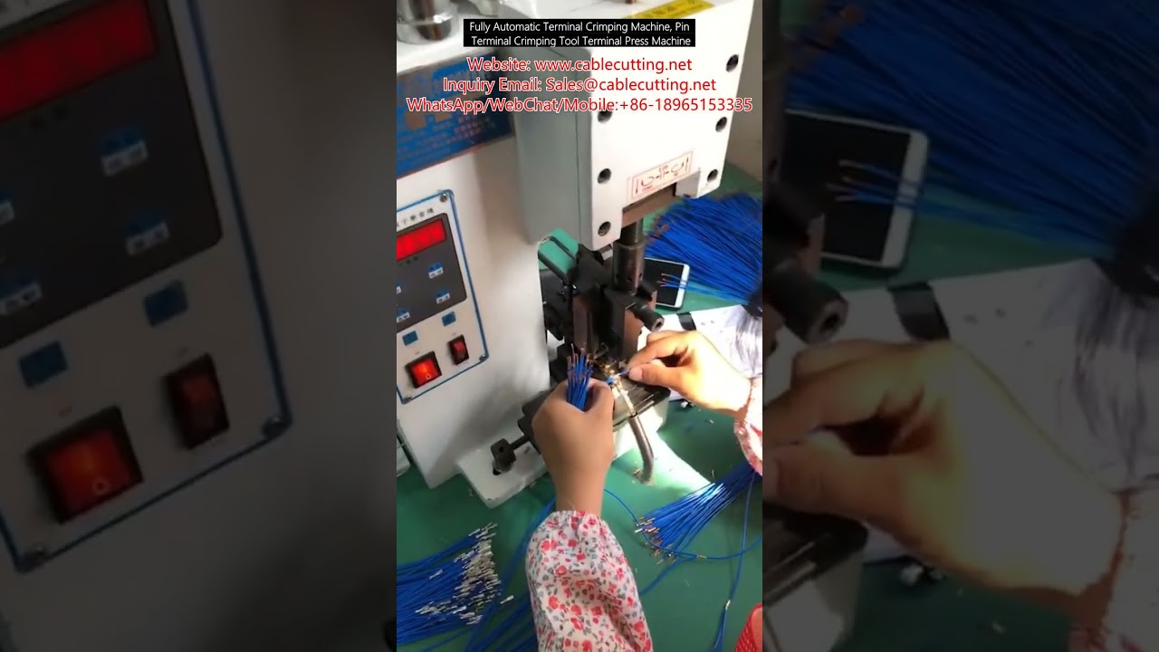 Vollautomatische Crimpmaschine für Pin-Terminals – Präzises Crimpwerkzeug & Terminalpresse