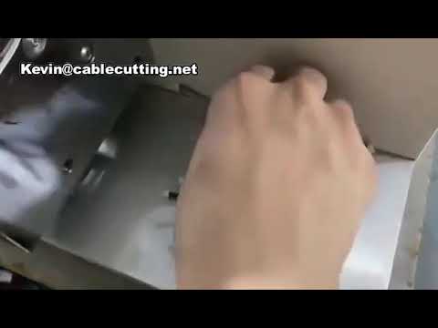 Halbautomatische Kabelbeschriftungs- und Bandwickelmaschine für Kabelbäume und Schläuche