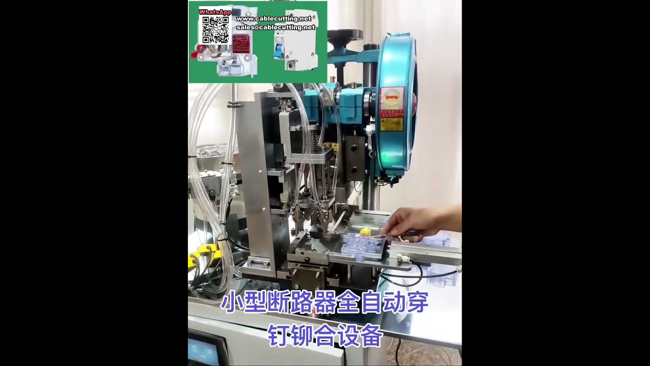Automatik-Nietmaschine für Leitungsschutzschalter und Schalter – Kurzversion