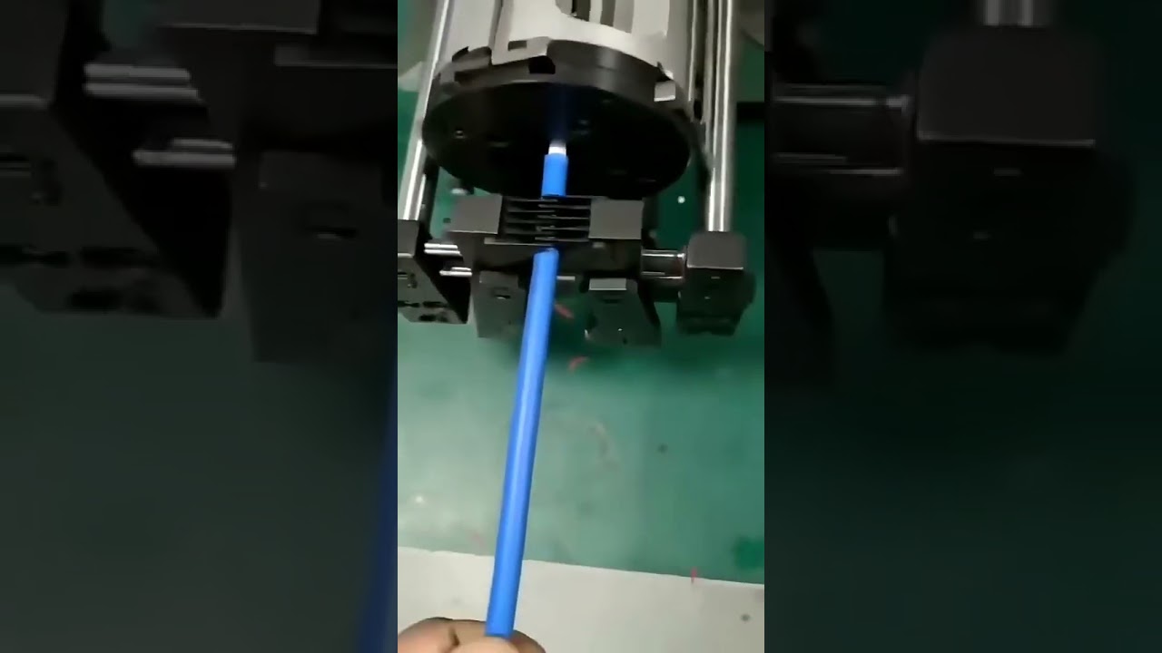 Halbautomatischer Rotationsabisolierer für Koaxialkabel – Fabrikmaschine #factory #machine