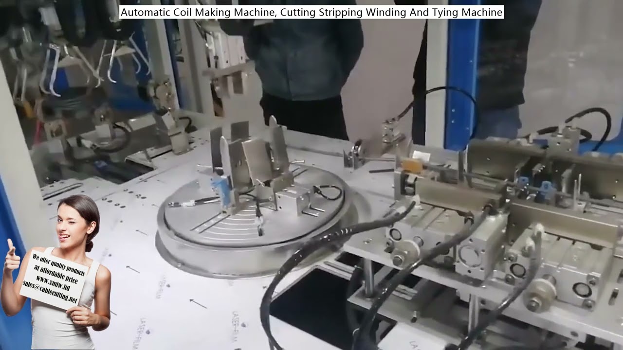 Automatische Spulenherstellungsmaschine – Schneiden, Abisolieren, Wickeln und Binden