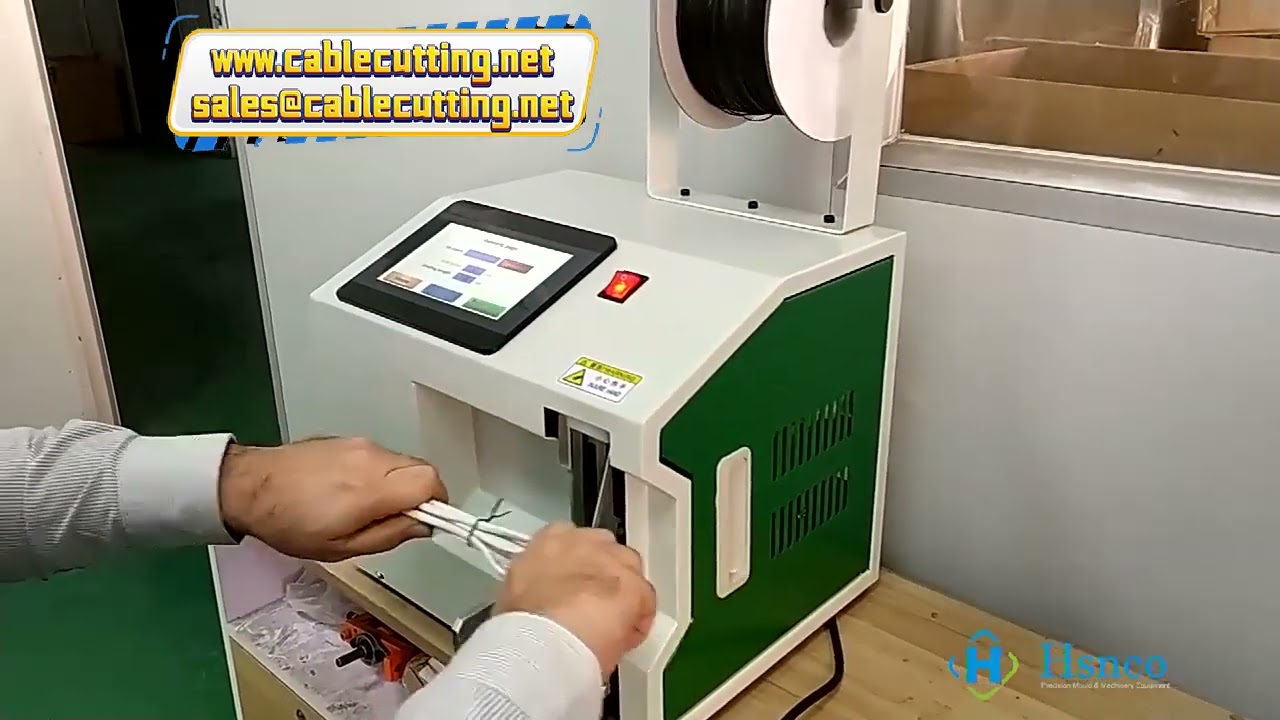 Halbautomatische Touchscreen-Drahtbindemaschine für Kabelbündel – Effizient & Sicher