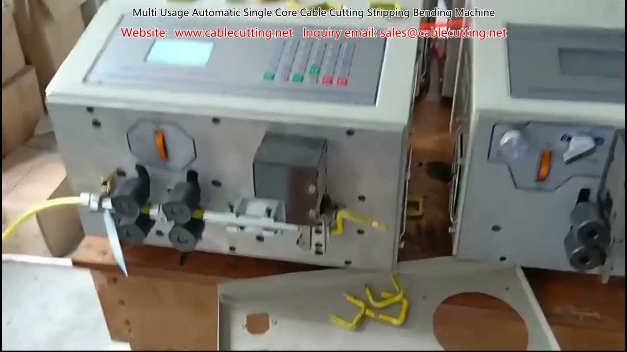 Automatische Einzelader-Kabelverarbeitungsmaschine: Schneiden, Abisolieren & Biegen