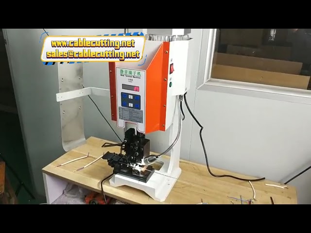 Halbautomatische Kabelschuh-Crimpmaschine – Präzise & Zuverlässig