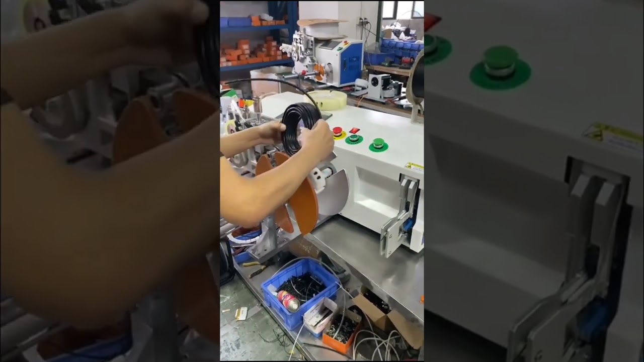 Automatische Drahtwickelmaschine: Zählen, Schneiden, Wickeln & Binden in einem Durchgang #Maschine