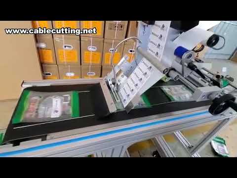 Automatische Rundflaschen-Etikettiermaschine mit integriertem Drucker & Schrumpfschlauch-Etikettierer für Plastikbecher
