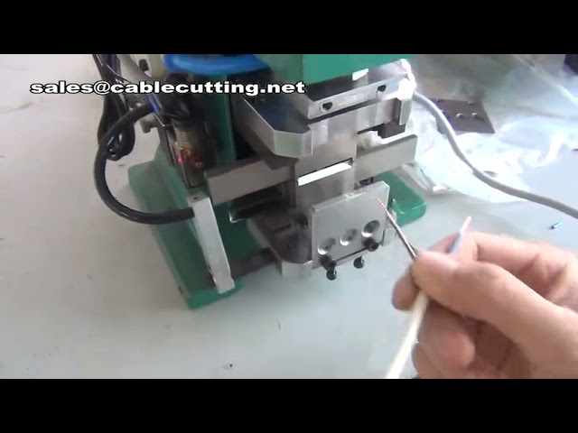 Kupferdraht-Abisolier- und Verdrehmaschine – Halbautomatische Kabelabisolier- und Verdrillmaschine