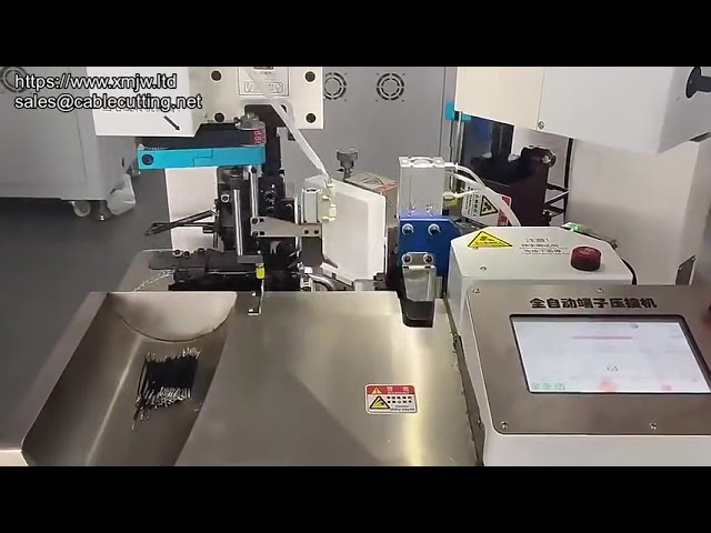 Vollautomatische Zweidraht-Crimpmaschine | Kabelschneiden, Abisolieren & Pressen