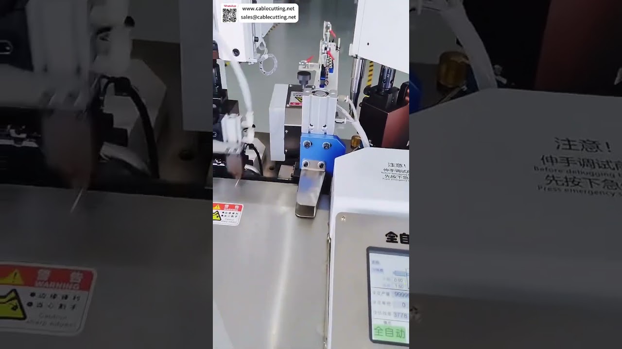 Voltautomatische Doppelkopf-Crimpmaschine mit CFM für AWG28-Kabel – Kabelbaum-Herstellung
