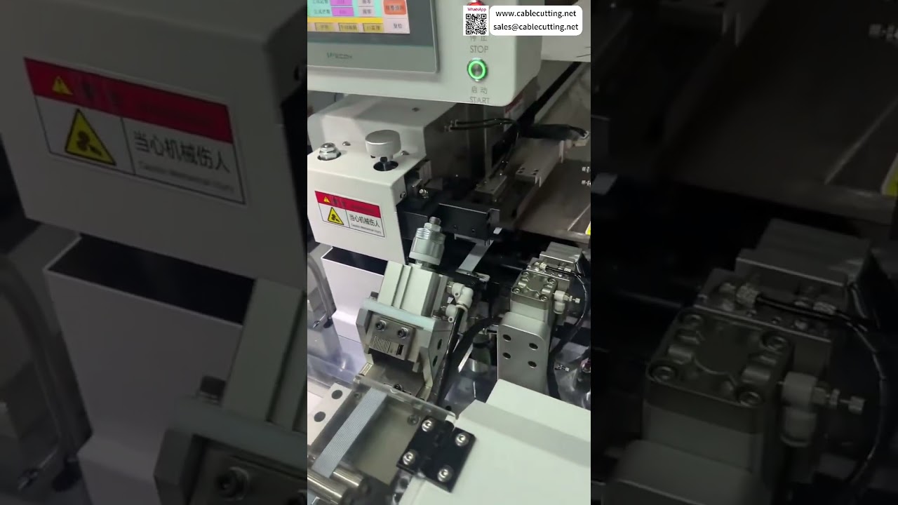 Vollautomatische Doppelkopf-Flachbandkabelmaschine – versandbereit (Kurzversion)