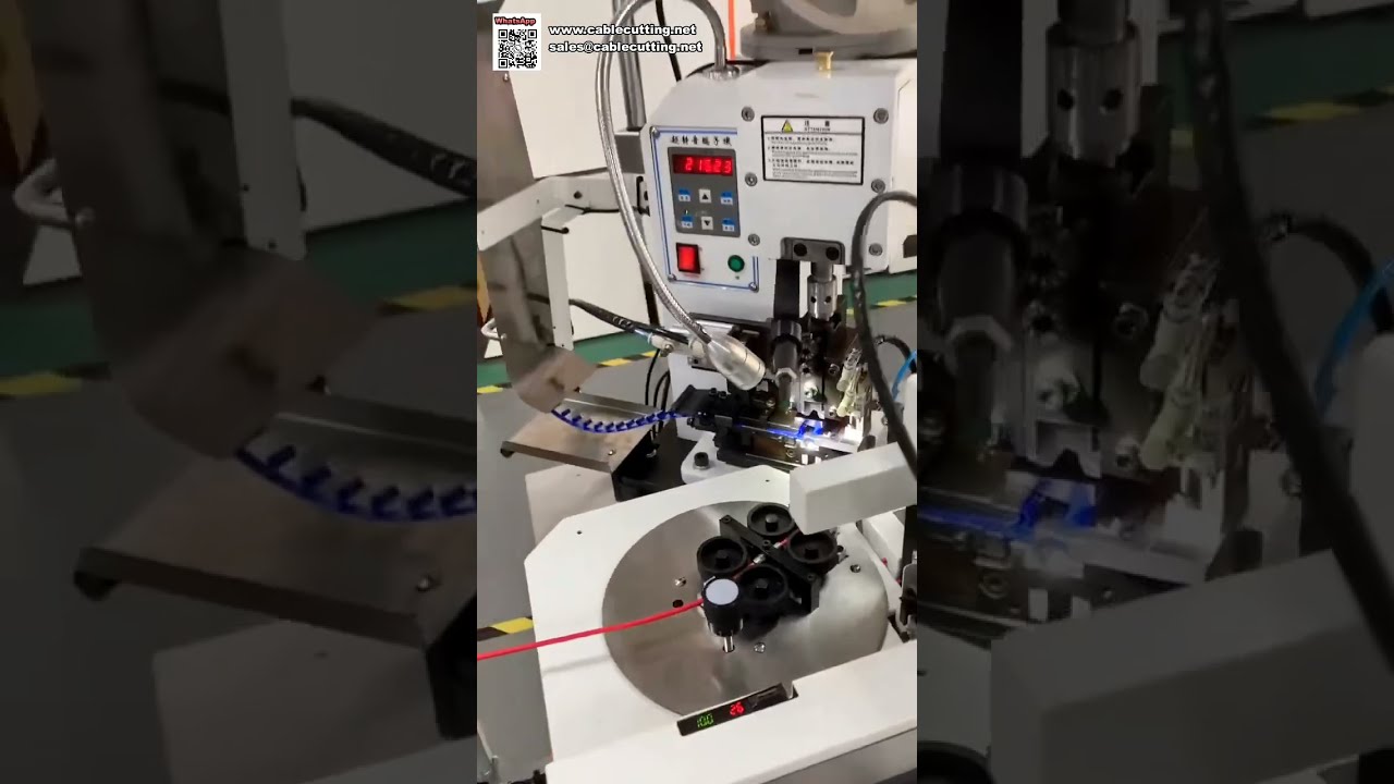 Automatische Einkopf-Crimpmaschine für isolierte Terminals | Effiziente Kabelbaumverarbeitung