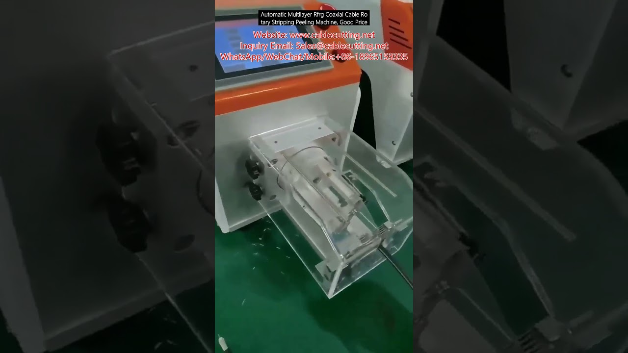 Automatische Koaxialkabel-Rundumabisoliermaschine für mehrlagige RF/RG-Kabel