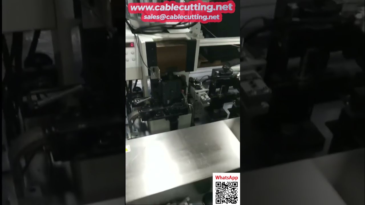Automatische Doppelcrimp- & Gehäuseeinfügemaschine mit visueller Druckkontrolle