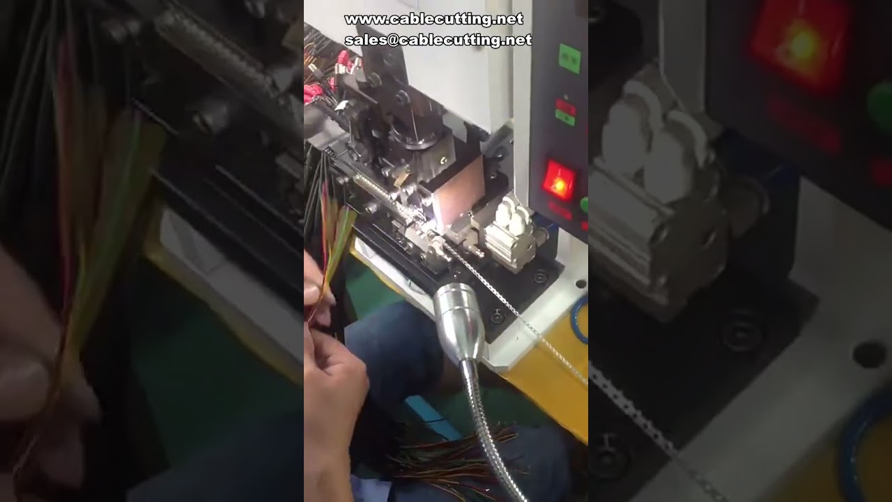 Halbadern-Abisoliermaschine | Drahtschneide- und Abisolierautomat für mehradrige Kabel