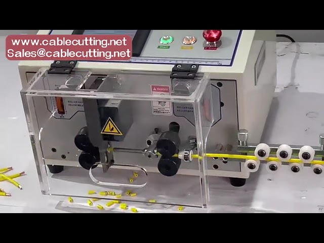 Automatische Abisoliermaschine SWT 508ES - Touchscreen, 0,1-8 mm² (AWG28-AWG8) Kabelabisolier & Schneidmaschine