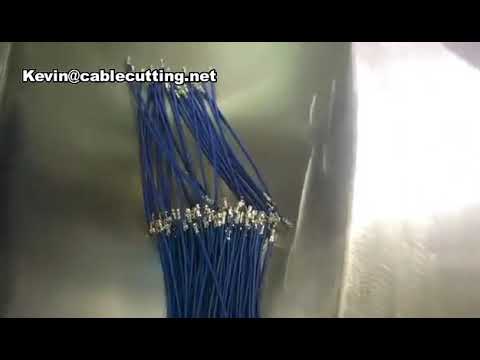Doppelkopf-Automatik-Crimpmaschine: Kabel schneiden, abisolieren und crimpen