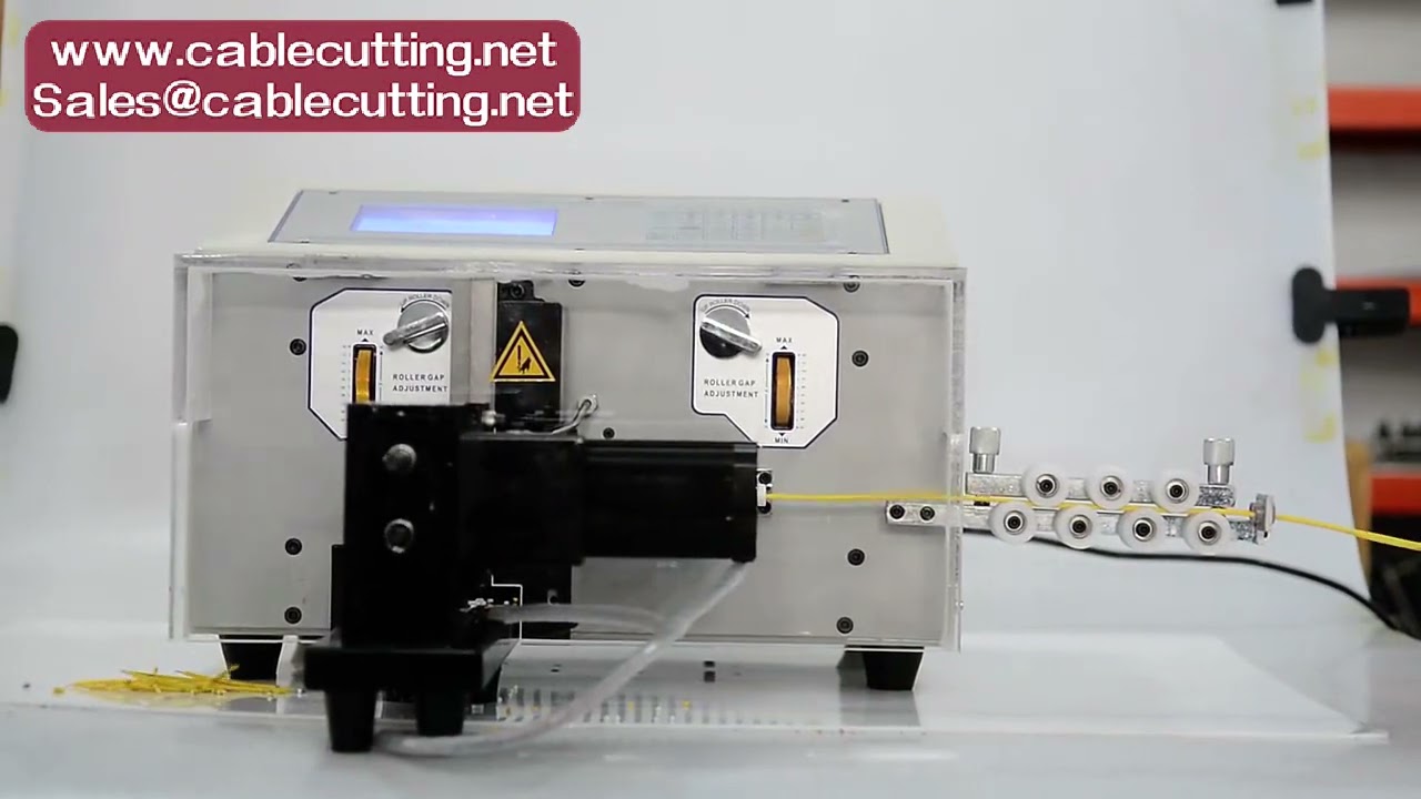 Abisolier- und Schneidemaschine für Drähte 0,1–4,5 mm² | Kompatibel mit Einzel- oder Doppelader
