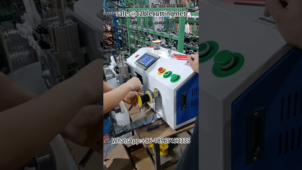 Automatische Wickelmaschine mit Meterzählung | Drahtwickelmaschine | Kabelbaumverarbeitung