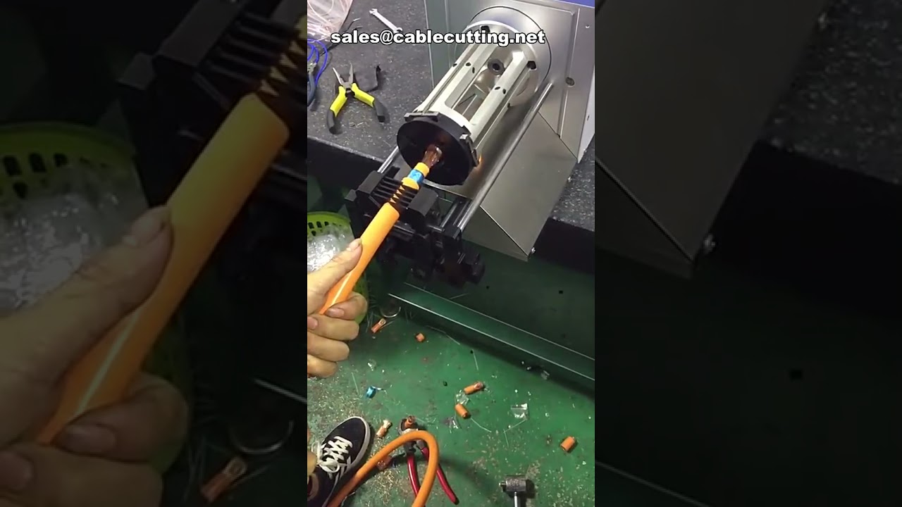 Automatische Koaxialkabel-Abisoliermaschine für Hochtemperaturleitungen | Präzise Drahtbearbeitung