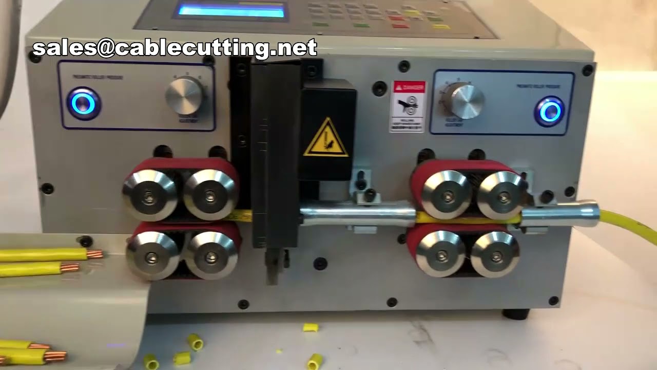 Kabelschneid- und Abisolier-Maschine 70mm² | Kupferdraht-Abisolierautomat | Präzises Drahtschneiden