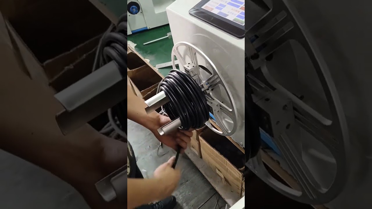 Großdurchmesser-Drahtwickel- und Bindemaschine #Fabrik #Maschine