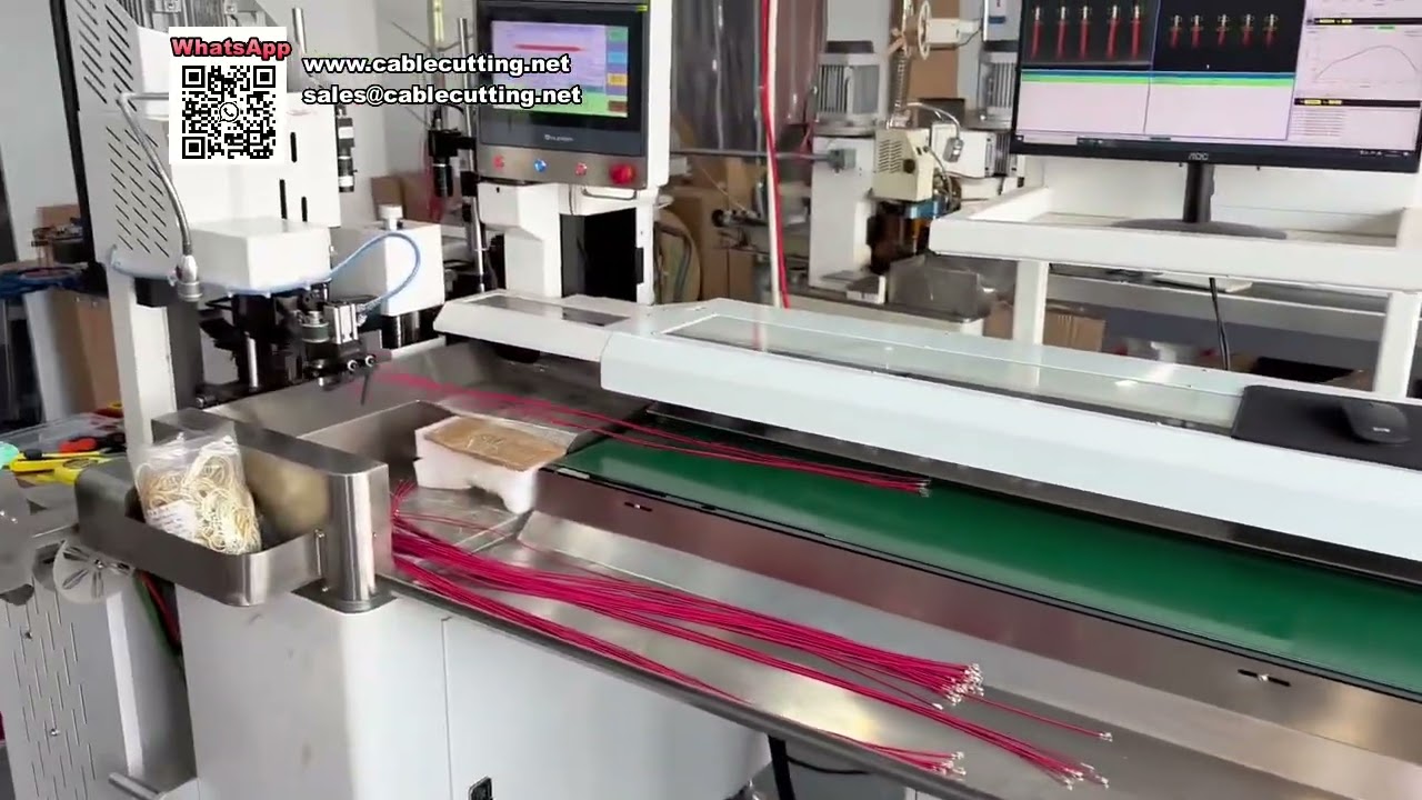 Hochpräzise automatische Doppelkopf-Crimpmaschine mit CCD-Vision und Drucküberwachung
