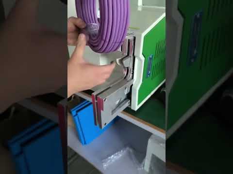 Kabelbinder-Maschine für große Durchmesser 40-80mm – Echtaufnahme #Fabrik #Automatisierung #Kabelbinder
