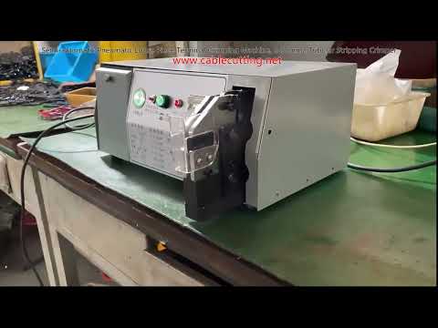 Halbautomatische pneumatische Crimpmaschine für lose Teile – 2–50 mm² Rohrkabelschuh-Abisolier- und Crimp-Maschine