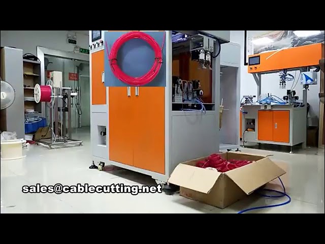 Vollautomatische Drahtschneide-, Kabelwickel- und Bindemaschine für die Industrie