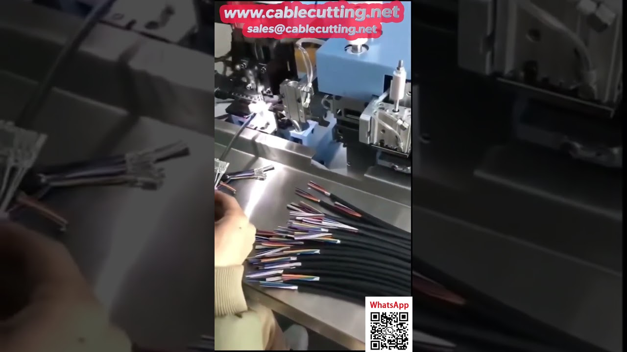 Hochpräzise automatische Abisolier- und Crimpmaschine für Mehrkernkabel
